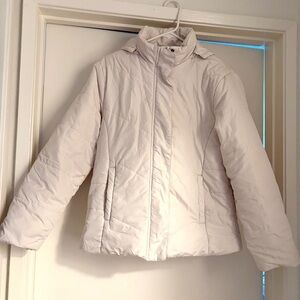 Women's White Puffer Jacket